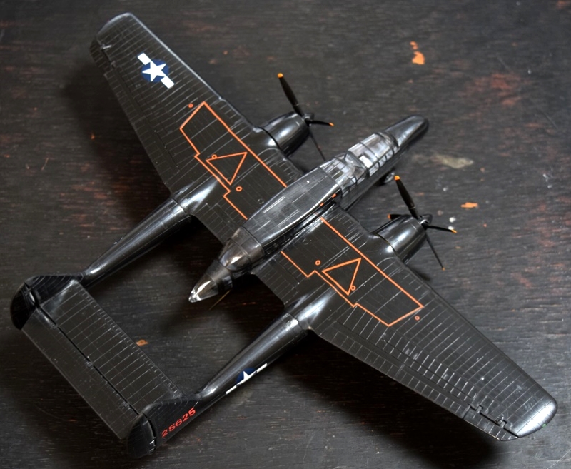P-61 ブラックウィドウ (ハセガワ・フロッグ 1/72)＞ 飛行機プラモデル製作＞2020年2月号