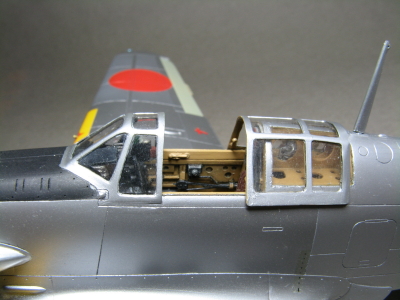 自作したキャノピーのディテール