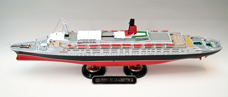 RMSクイーンエリザベス2 (GSIクレオス 1/450)＞ 艦船プラモデル製作 